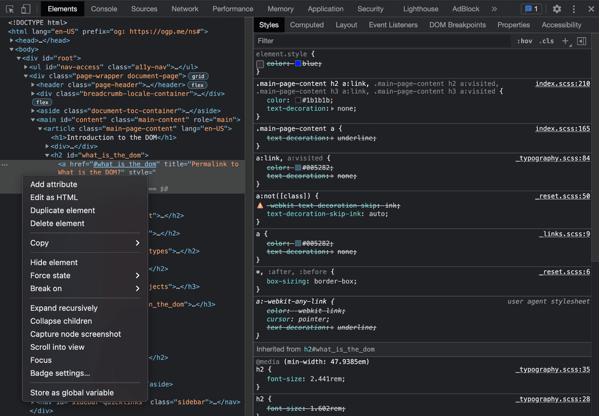 chrome devtools elements breakdown image