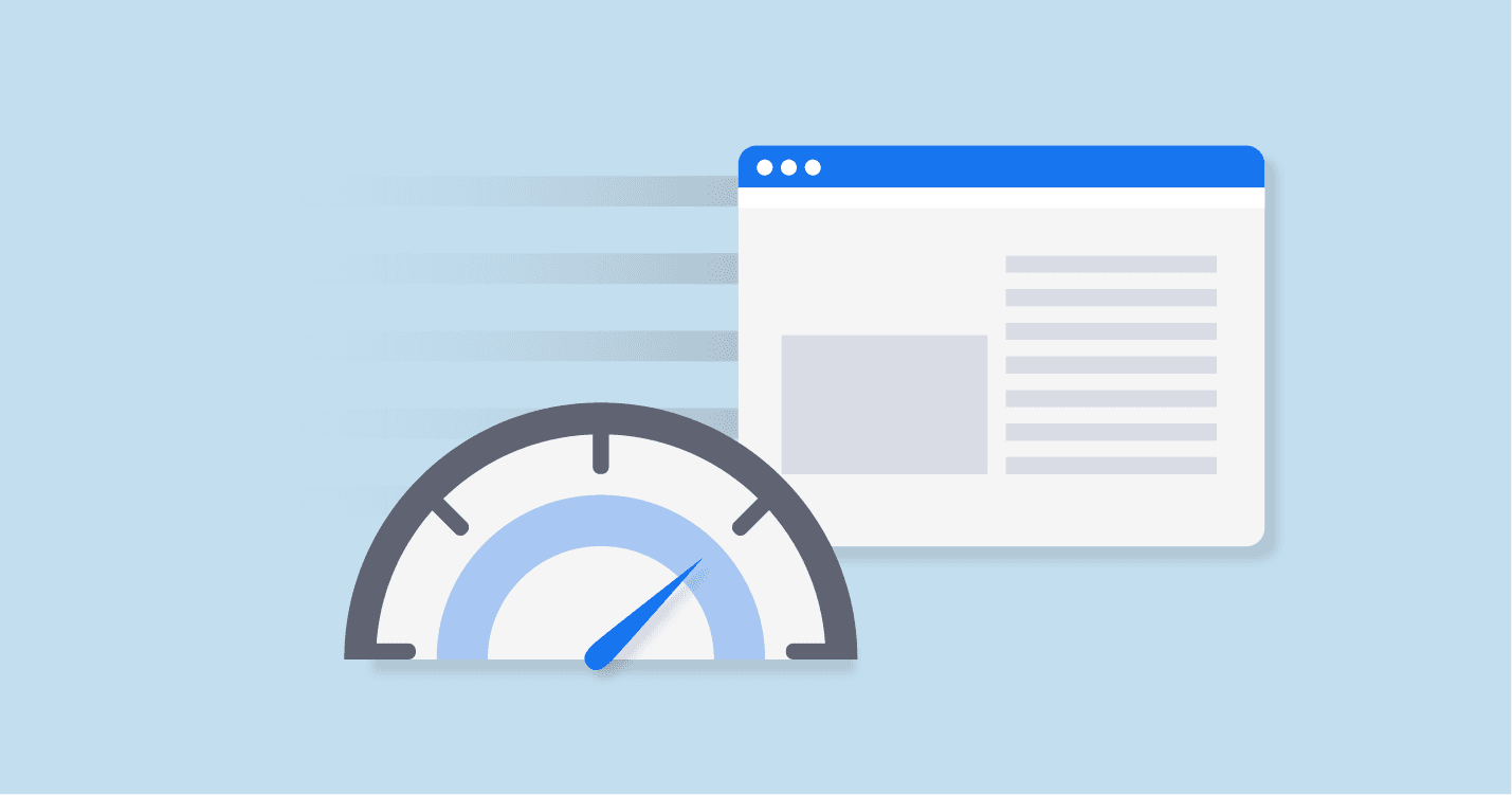 Website Performance Speed Test Illustration