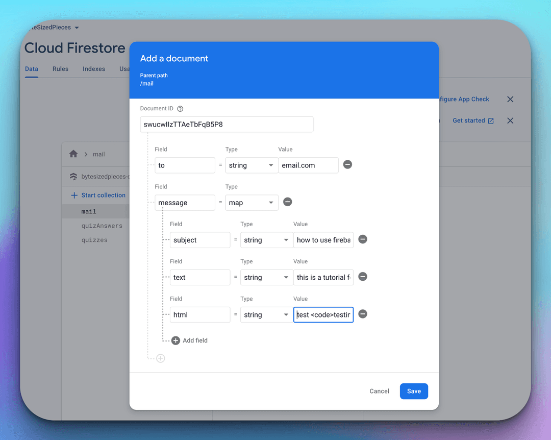 Document Addition to Mail Collection