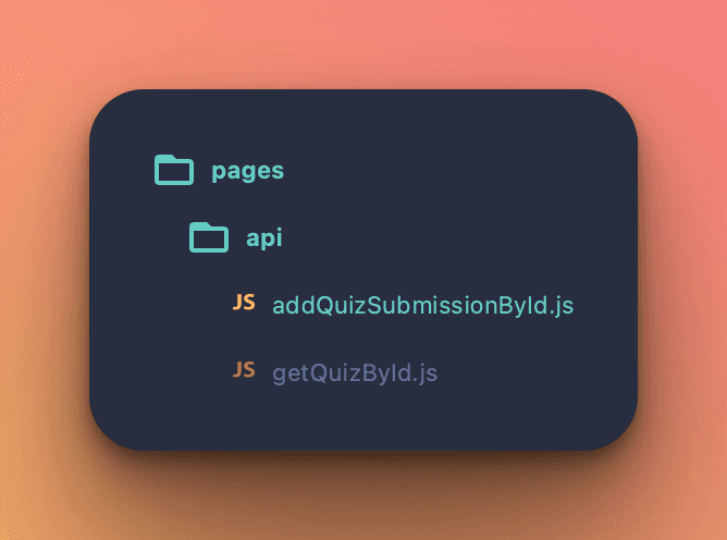 NextJS API endpoint addQuizSubmissionById