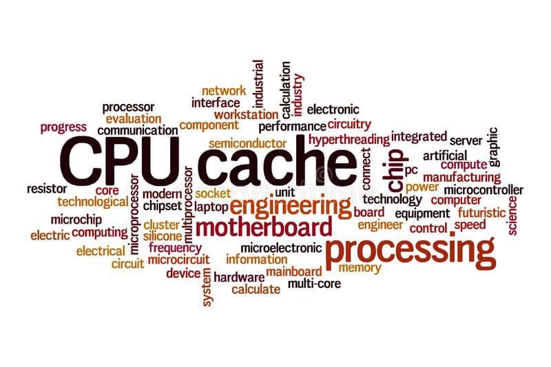 Cache associated words list